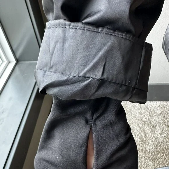 Women's Nautica Faux Fur Trim Hooded Mid-Length Black Puffer Jacket Size XL - Picture 7 of 14